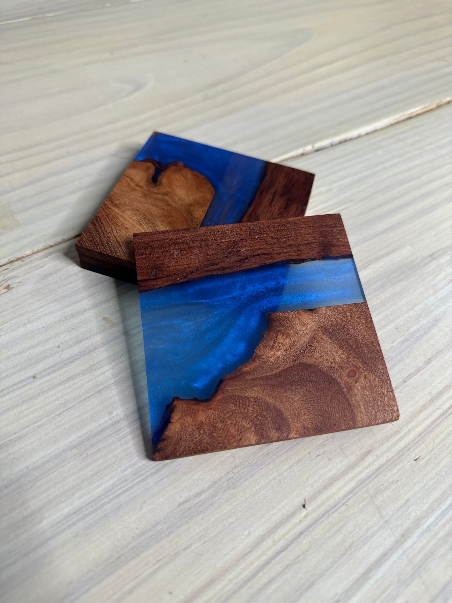 Mesquite & Epoxy Coasters