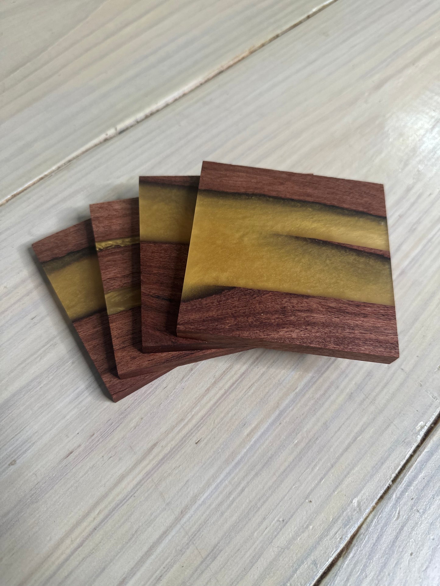 Mesquite & Epoxy Coasters