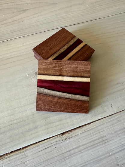 Mesquite & Epoxy Coasters